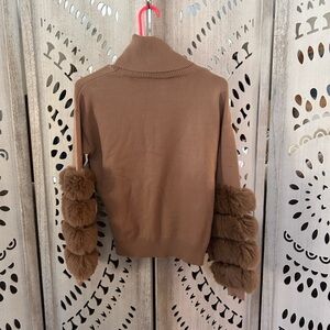 Cliche Fur Trim Sweater